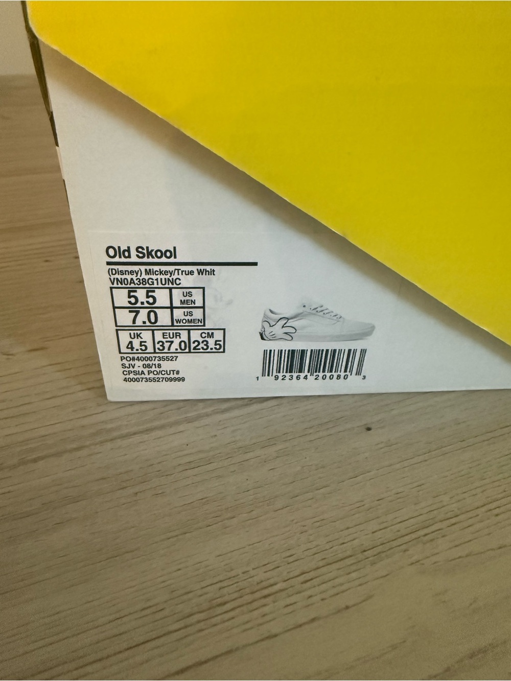 Disney x Vans Old Skool 'Mickey' Sz 5.5 / 7 - Picture 9 of 10